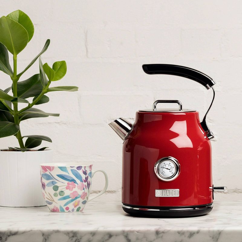 Haden Dorset 1.7L Stainless Steel Electric Kettle - Red