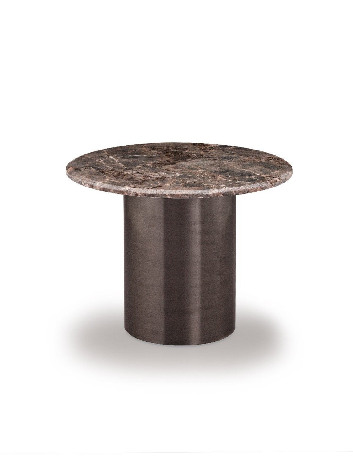 Durian Monarch Gunmetal Grey Composite Marble Coffee & Center Table