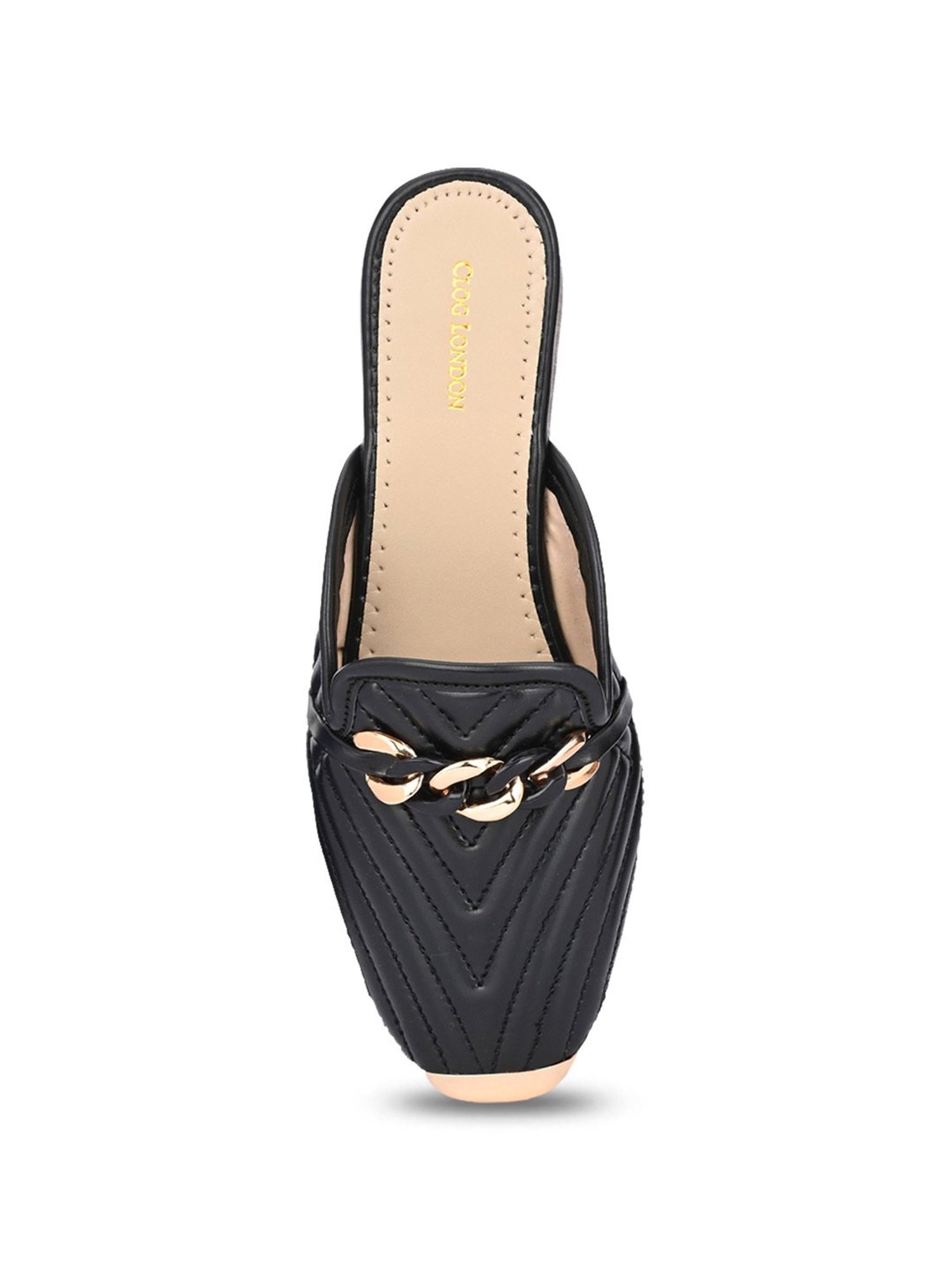 Clog London Women's Black Mule Shoes