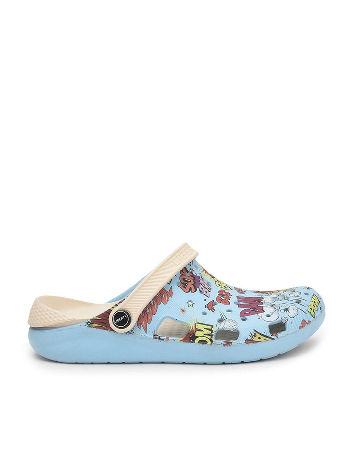 Aha By Liberty Men's Blue Back Strap Clogs