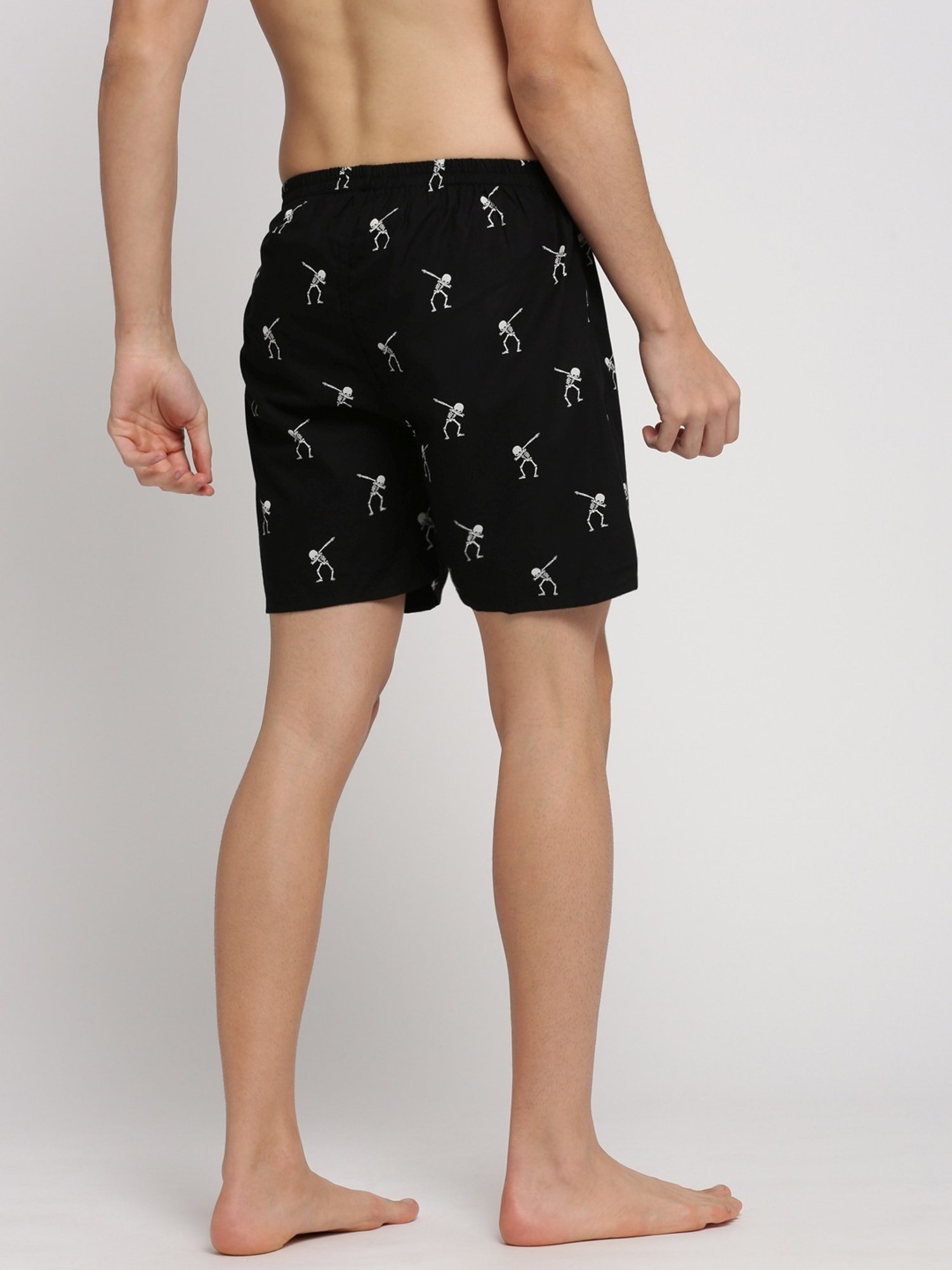 SHOWOFF Black Slim Fit Printed Boxers