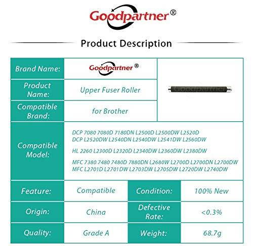 Printer Parts 2PC Upper Fuser Roller for Brother MFC 7380 7480 7880 2680 2700 2701 2703 2705 2720 2740 DCP 7080 7180 2500 2520 2540 2541 2560