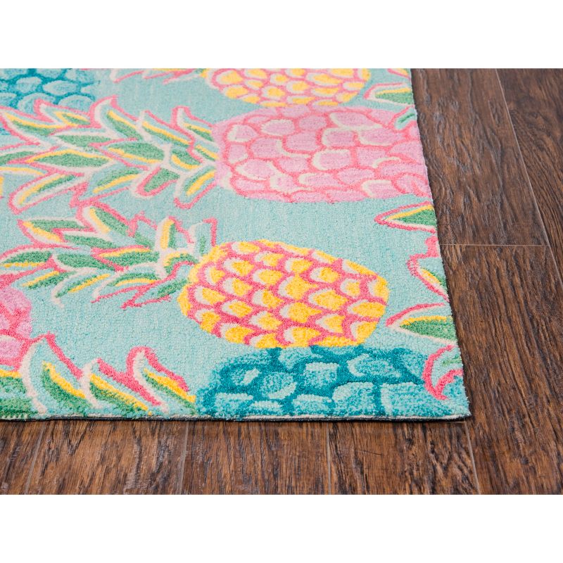 2'6"X4' Tufted Fruit Accent Rug Blue - Rizzy Home