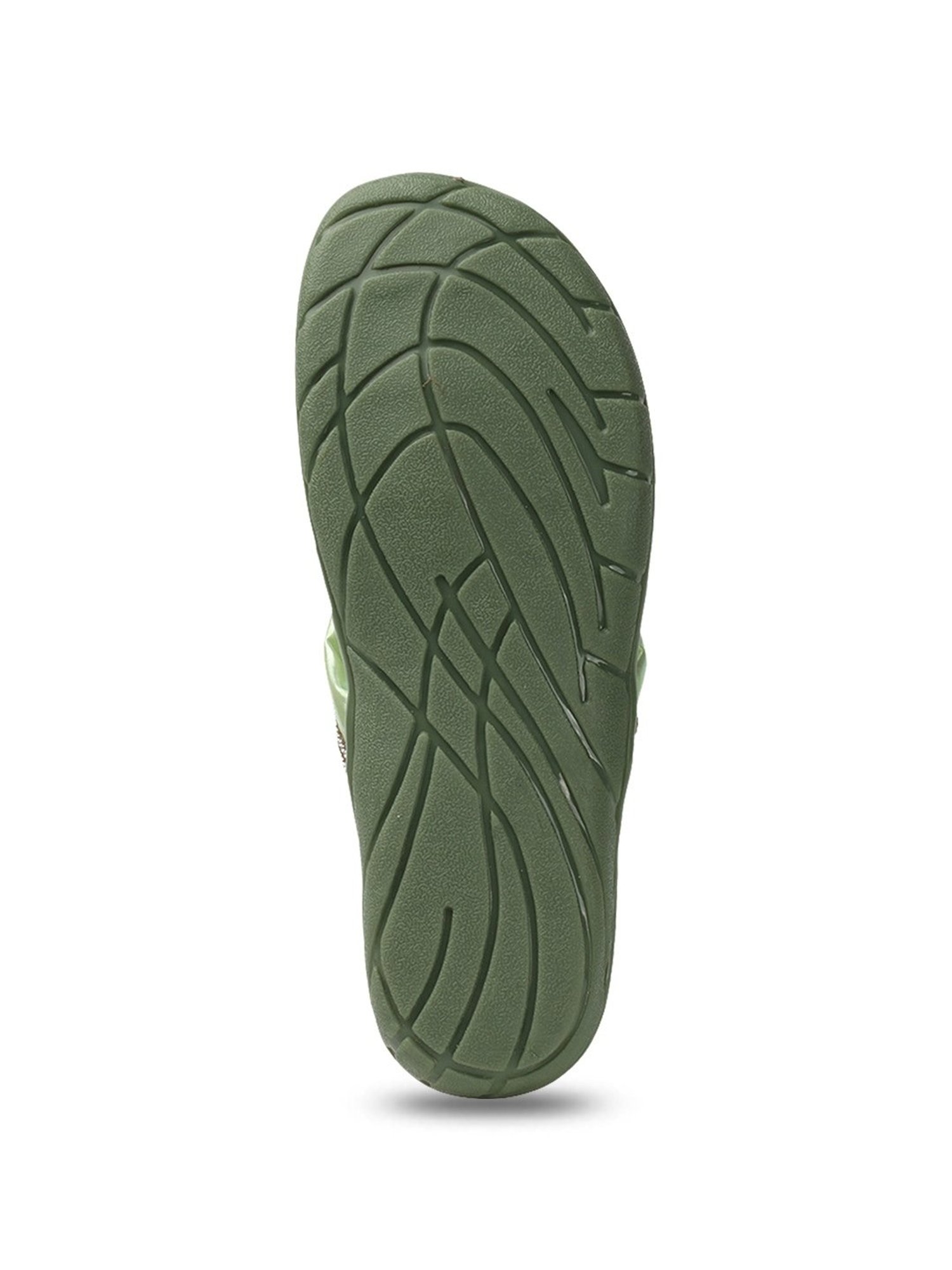 Elle Women's Pista Green Thong Sandals