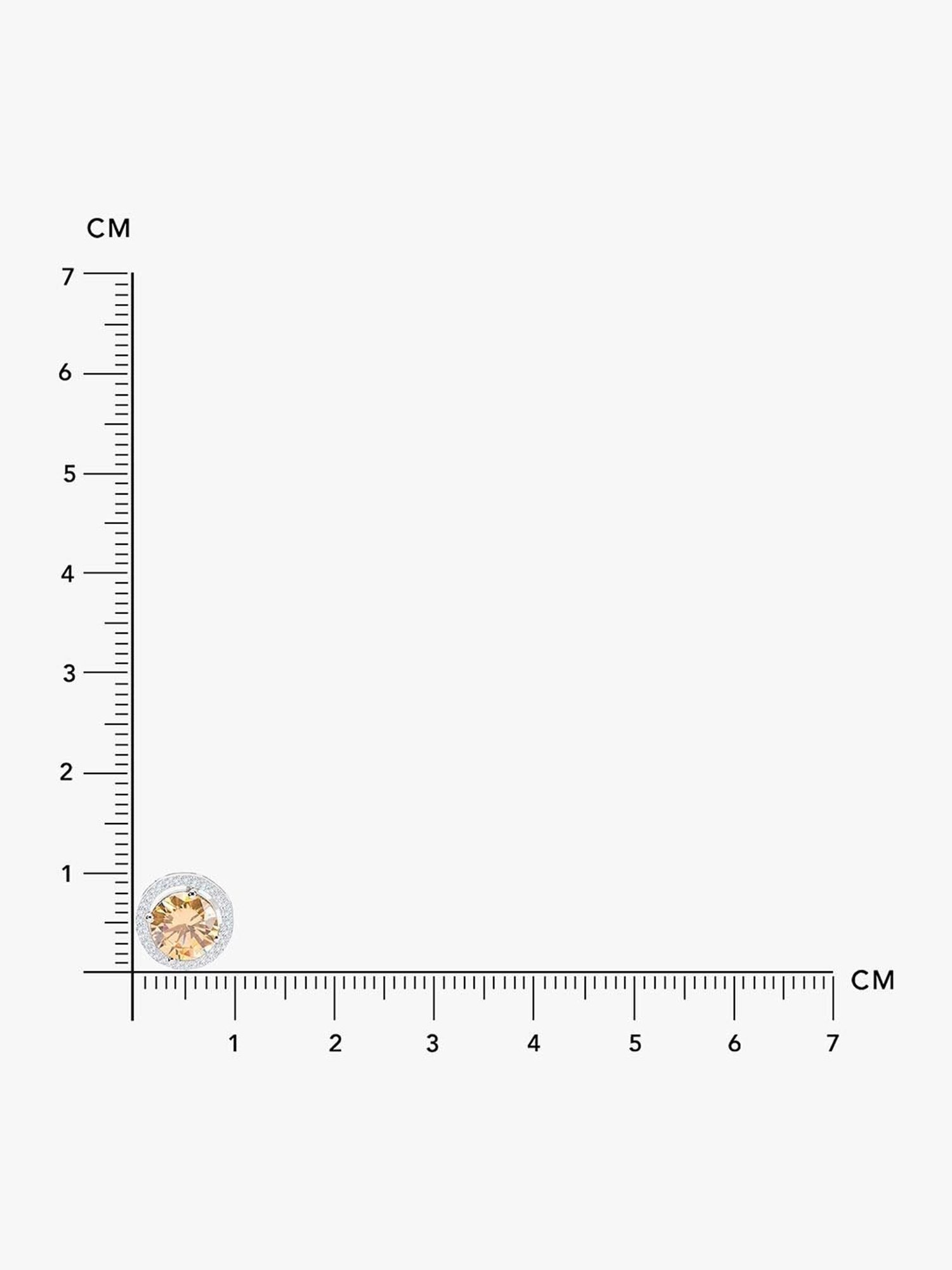 March by FableStreet Sterling Silver Elegant Zircon Stud Earrings for Women