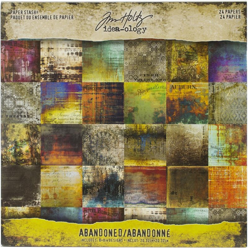 Idea-Ology Paper Stash Cardstock Pad 8"X8" 24/Pkg-Abandoned