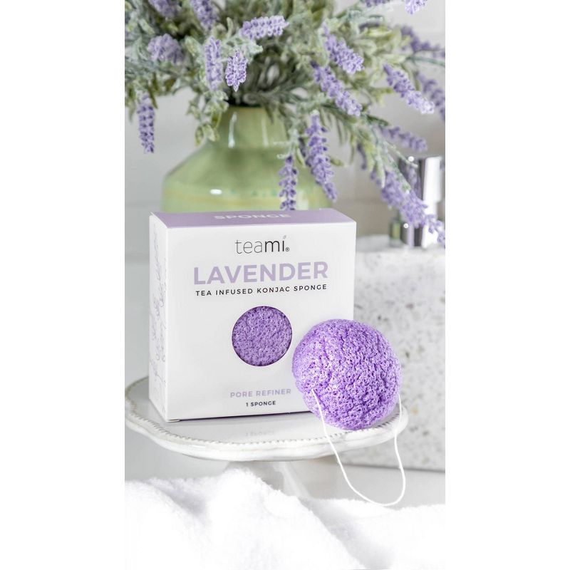 Teami Tea Infused Konjac Sponges - Lavender - 1ct