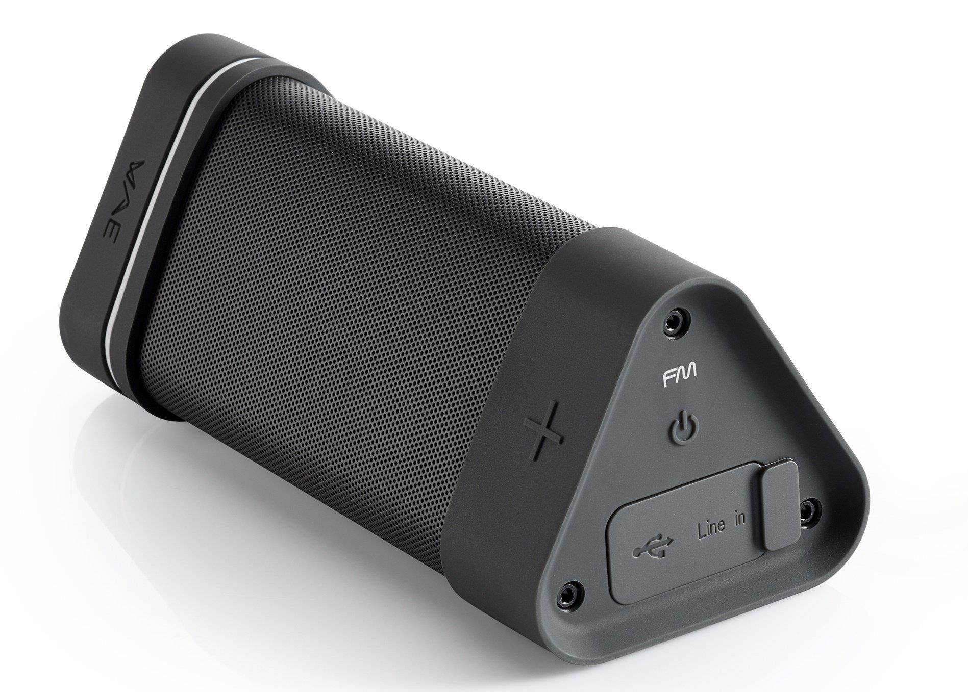 hercules wae outdoor 04plus fm, wireless bluetooth speaker waterproof, dust, shockresistant, featuring a builtin fm radio