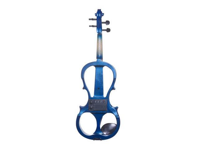 Cecilio 4/4CEVN-1BL 4/4 Full Size Electric Silent Solidwood Violin w/ Ebony Fittings in Style 1 - Metallic Blue
