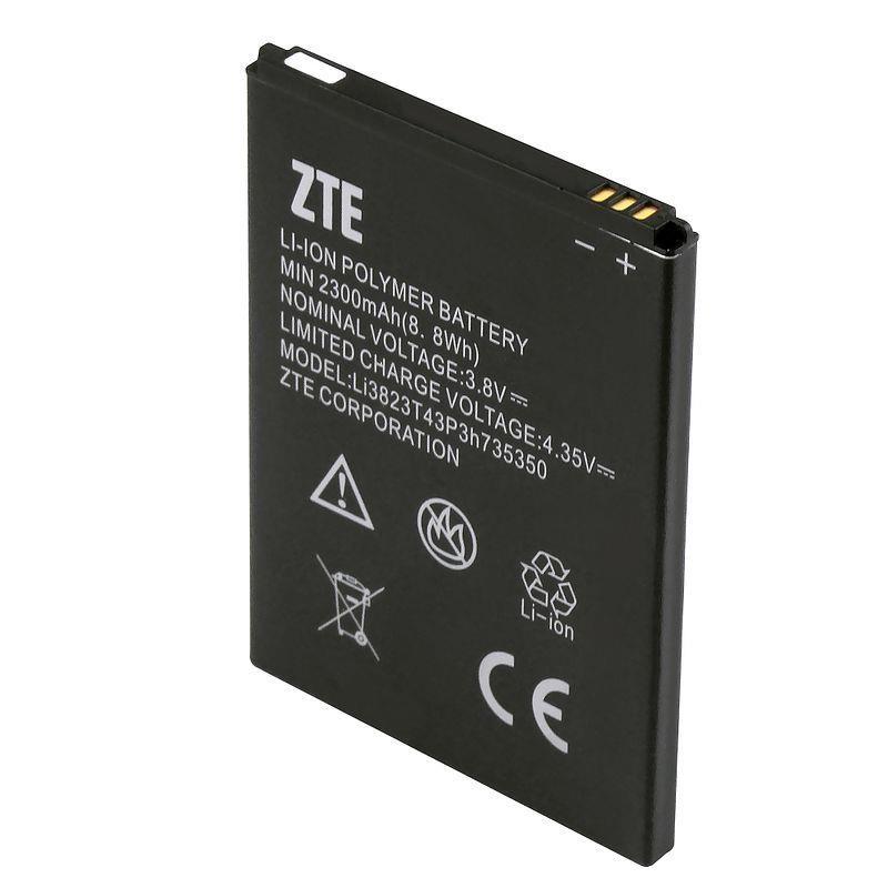 ZTE OEM Li-ion Polymer Battery 3.8V Min 2300mAh 8.8Wh Li3823T43P3H735350 Wifi Hotspot , Grand X, Maven 2, Imperial 2