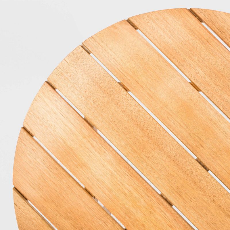 3pc Steel Bistro Set Gray - Nuu Garden