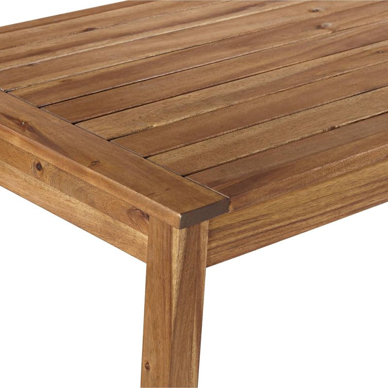 Teal Island Designs Nova 48" Wide Natural Wood Outdoor Bar Table