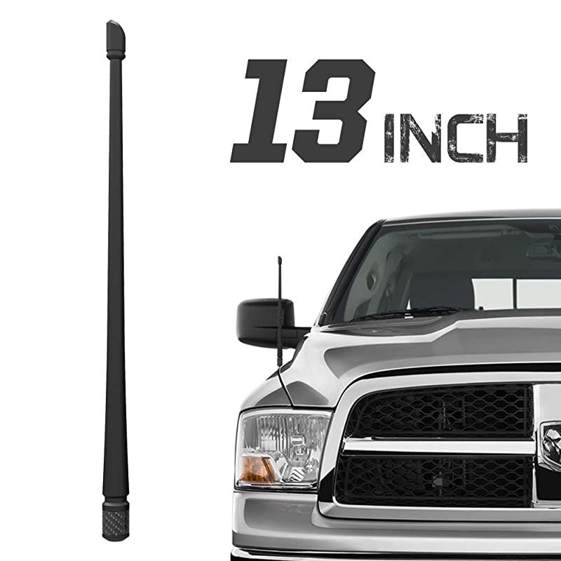 Antenna Compatible with 2012-2021 Dodge Ram 1500 | 13 inches Flexible Rubber Antenna Replacement | Designed for Optimized FM/AM Reception