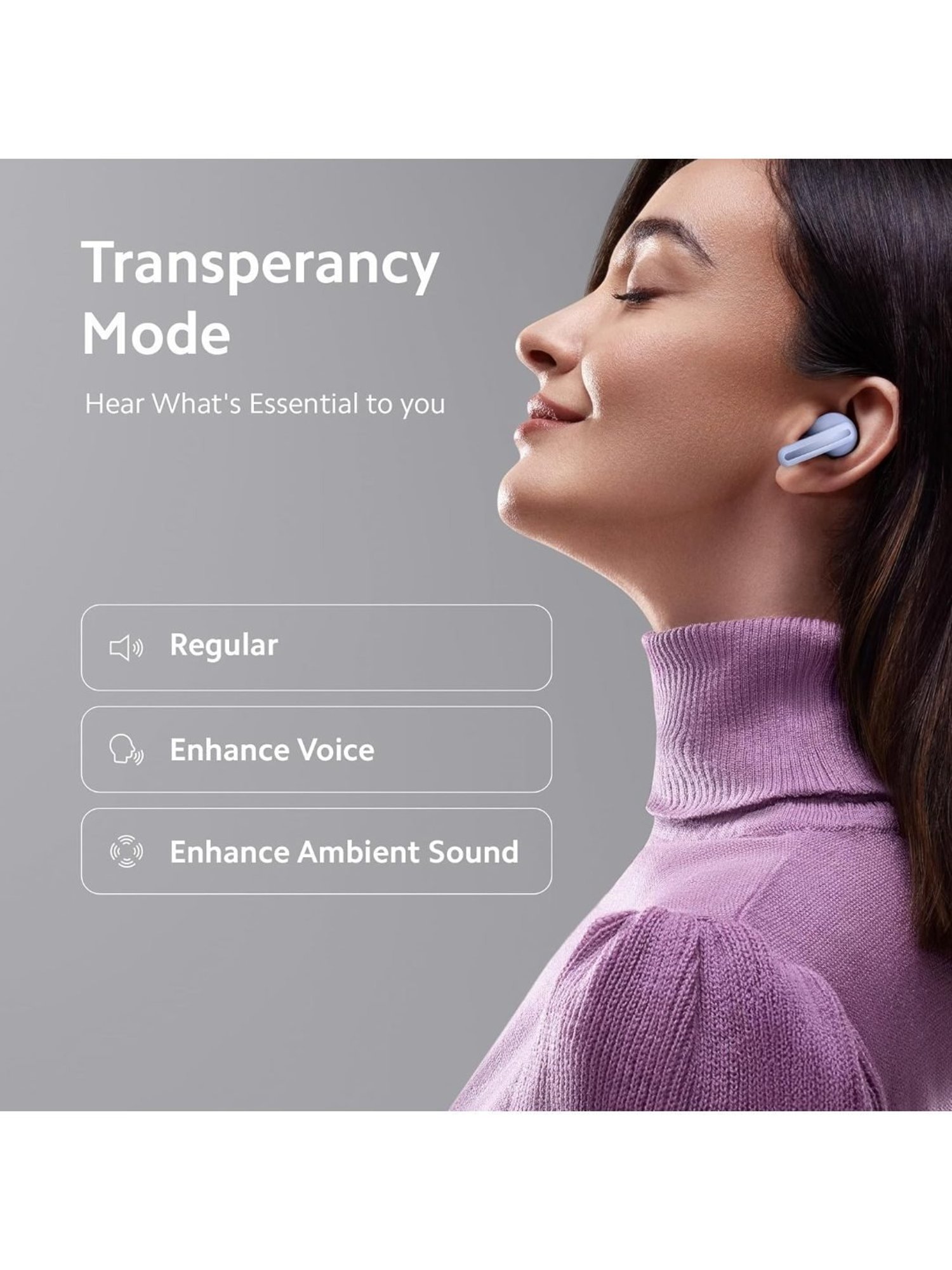 Redmi Buds 5 In Ear BT Earbuds with Upto 46dB Hybrid Noise Cancellation (Fusion Purple, TWS)