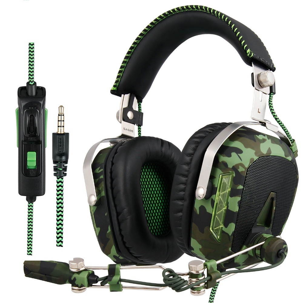 SADES SA926T 3.5mm Gaming Headset Headphones For Xbox One Mobile Phone Mac Laptop PC Camouflage
