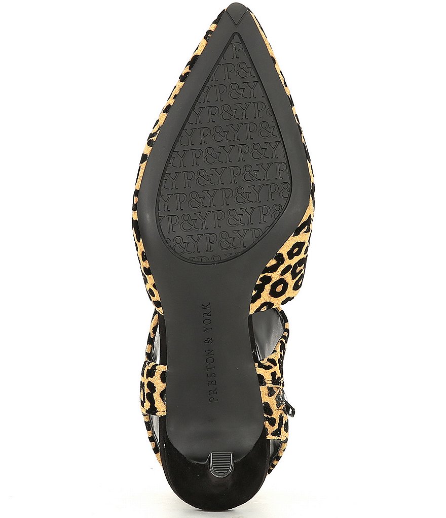 Preston & York Posey Leopard Print Asymmetric Cut Out Pumps