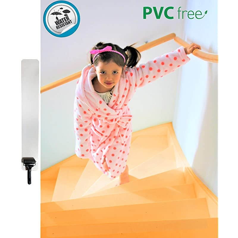 Slip Stair Treads 15 Anti Skid Strips 2020 Version Tape 24"x4" Clear Grip Indoor Wood Floor Ceramic Tiles No Slip Safety Dog Kids Pet Waterproof PVC Free Anti-Slip (15 Pieces of 24 x 4 Inches)