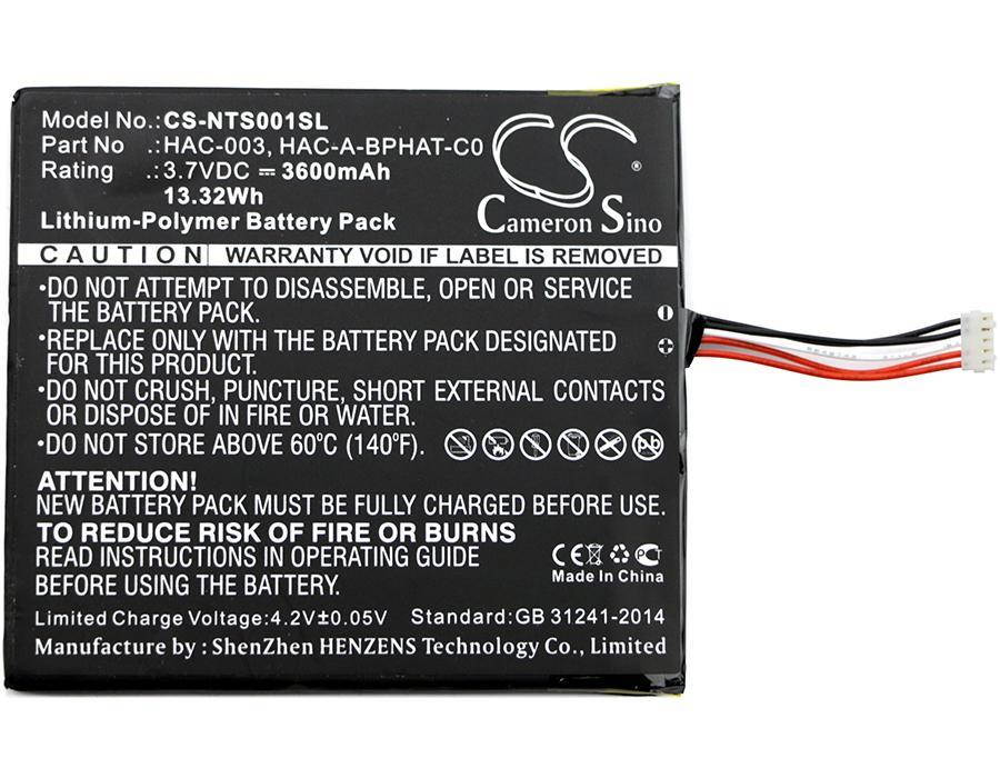 3600mAh Battery For NINTENDO HAC-S-JP/EU-C0, Switch HAC-001,