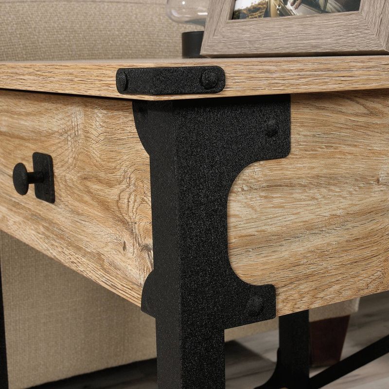 Steel River Side Table Distressed Brown - Sauder