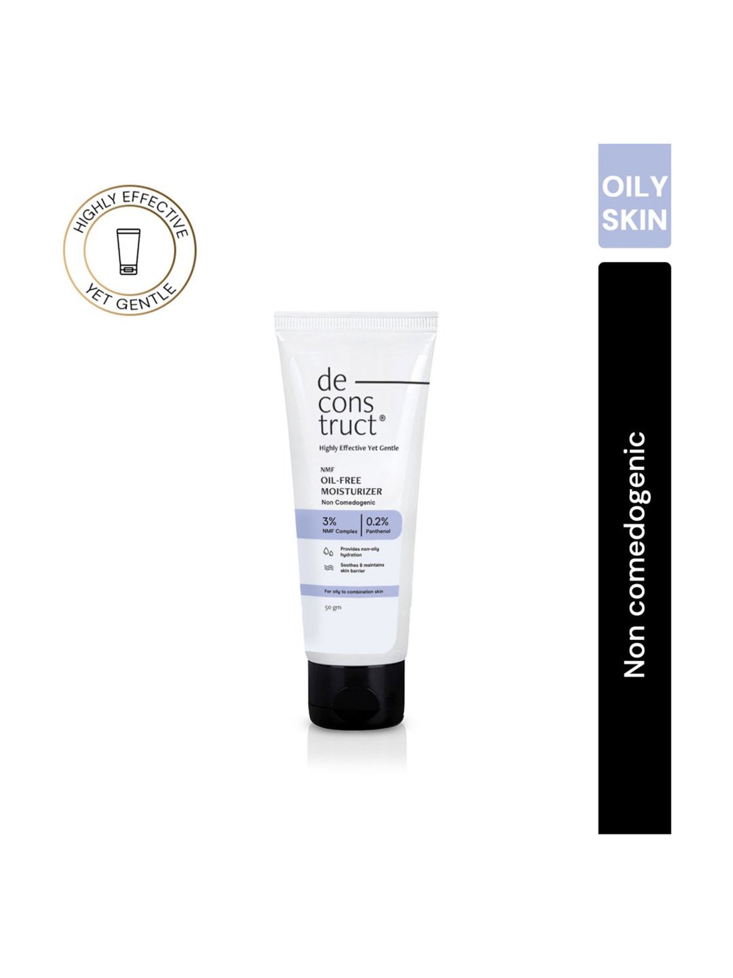 Deconstruct Oil-Free Moisturizer for Oily Skin - 3% NMF Complex + 0.2% Panthenol - 50 gm