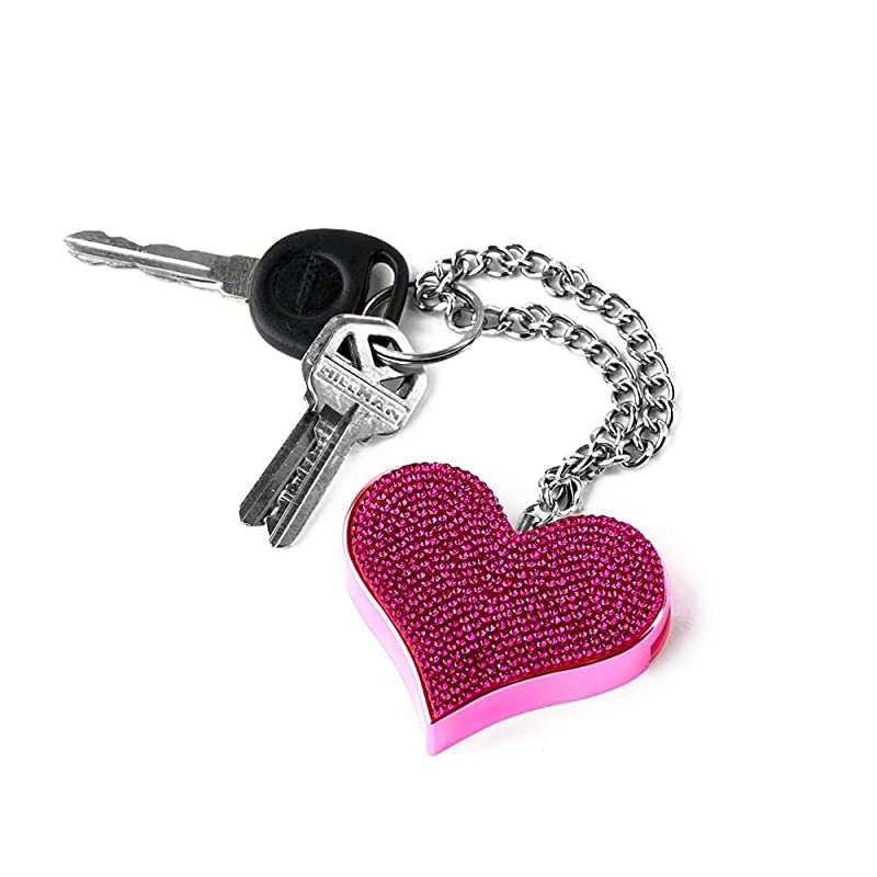 Heartbeat Keychain Alarm for Women 130dB Siren Personal Defense Alarm Pink