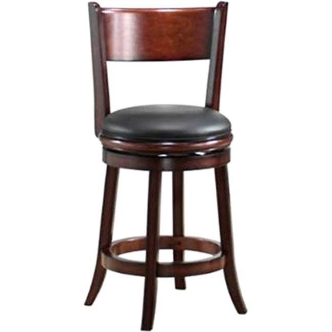 Boraam 24" Palmetto Swivel Stool in Chestnut  Finish