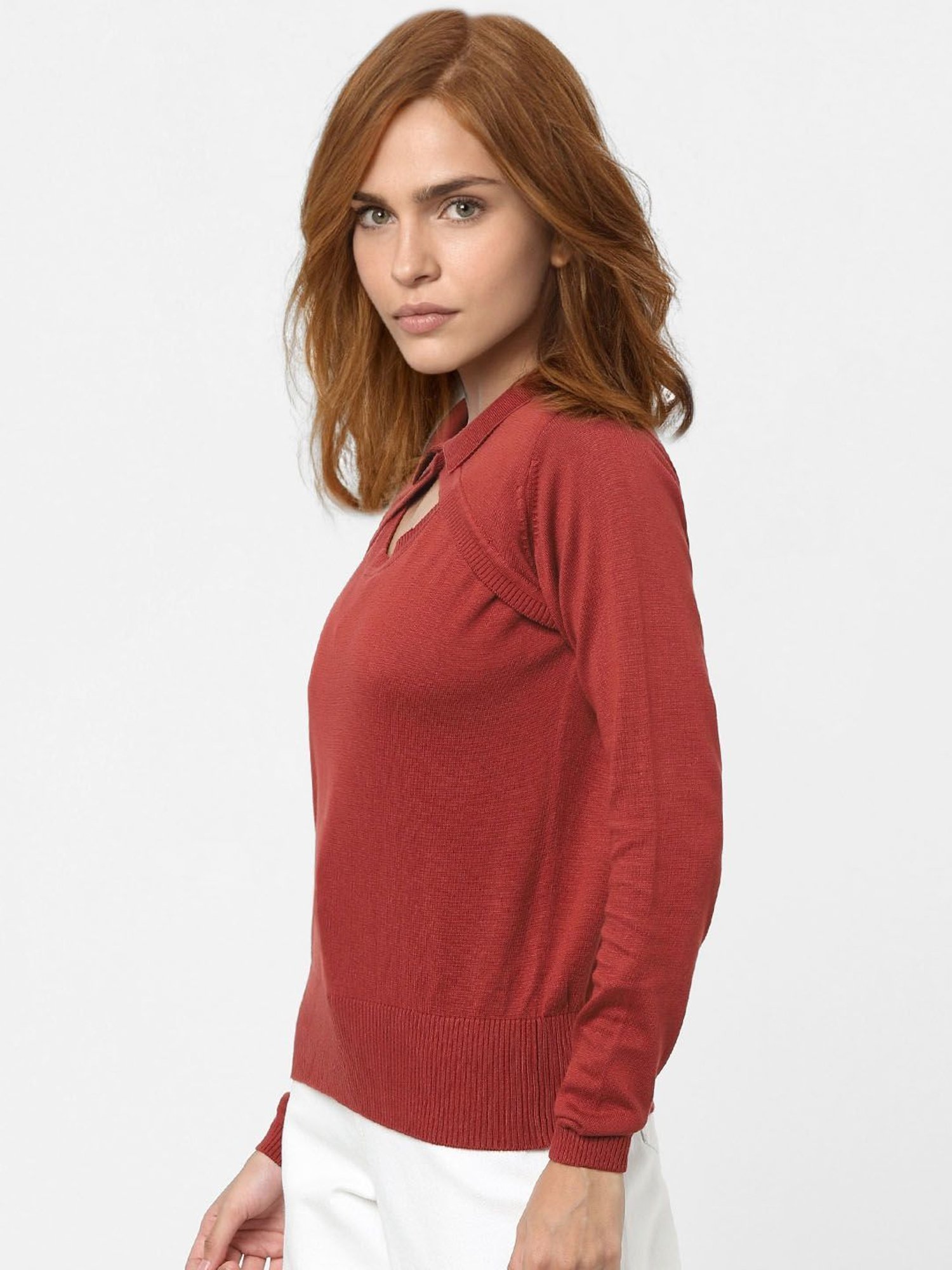 Vero Moda Brown Stylized Pullover
