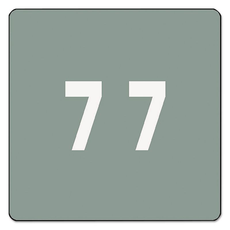 Smead Single Digit End Tab Labels Number 7 Gray 250/Roll 67427