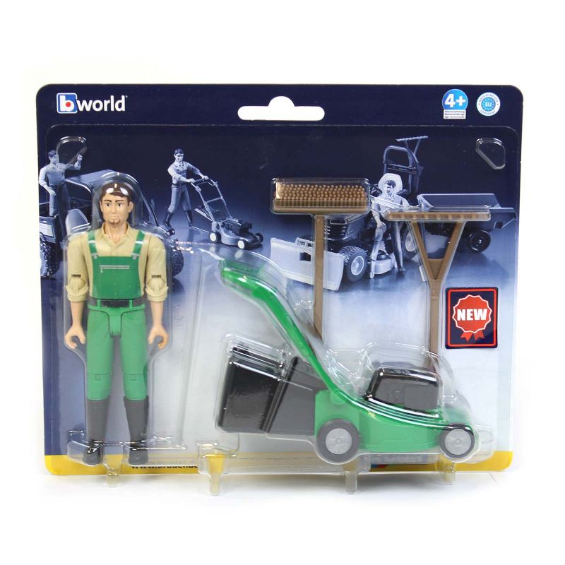 Bruder bworld Gardener with Lawn Mower and Accessories