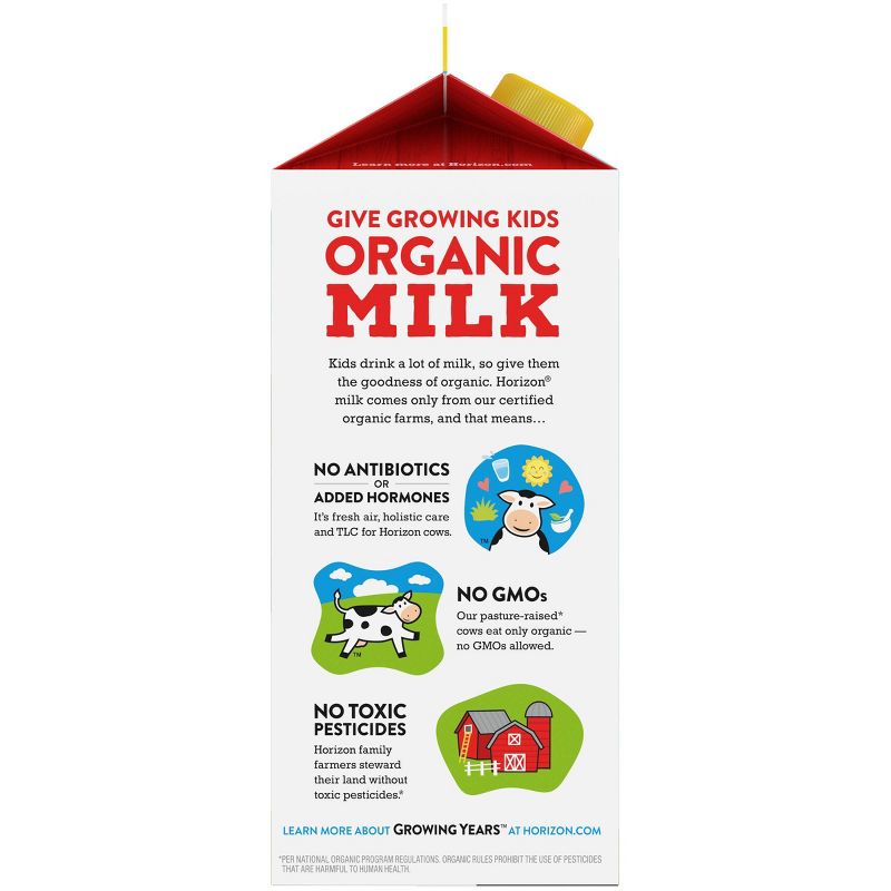 Horizon Organic Growing Years 2% Milk - 0.5gal
