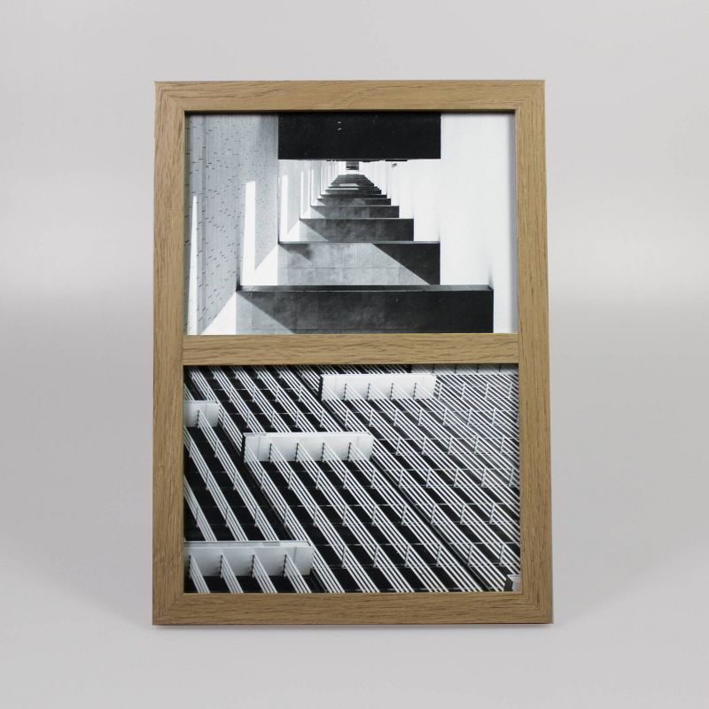 Thin Frame Holds 2 Photos Natural 5"x7" - Made By Design™