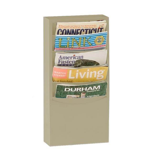 DURHAM MFG 403-75 Magazine Display,5 Compartments