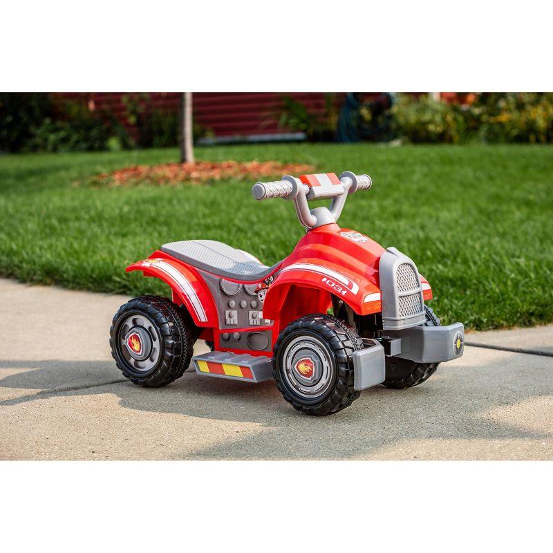 Kid Trax 6V Nickelodeon PAW Patrol Ride with Marshall Quad Powered Ride-On - Red