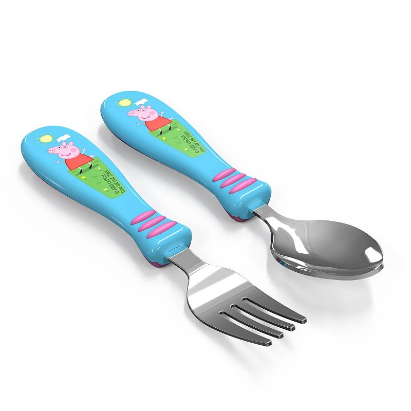 Peppa Pig Kids 2pc Silverware Set Blue/Pink - Zak Designs