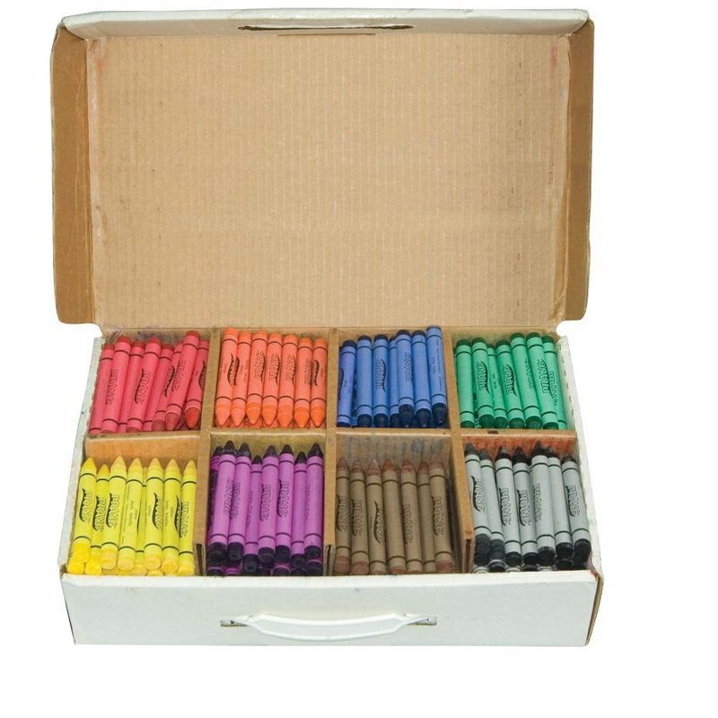 Prang Large Non-Toxic Crayon Master pk, 4 X 7/16 in, Assorted Color, set of 400
