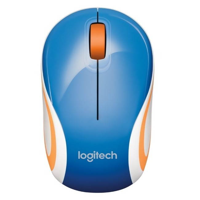 Logitech M187 Wireless Optical Mini Mouse Blue 910-002728