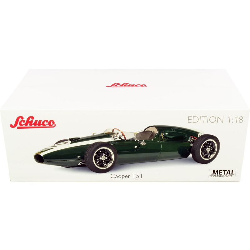 Cooper T51 #12 Jack Brabham Winner F1 British GP Aintree Circuit (1959) Ltd Ed to 1000 pcs 1/18 Diecast Model Car by Schuco