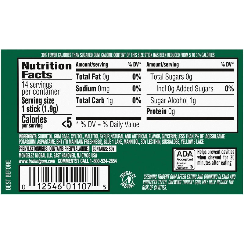 Wrigley's 5 Wintermint Ascent Sugarfree Gum Multipack - 45ct