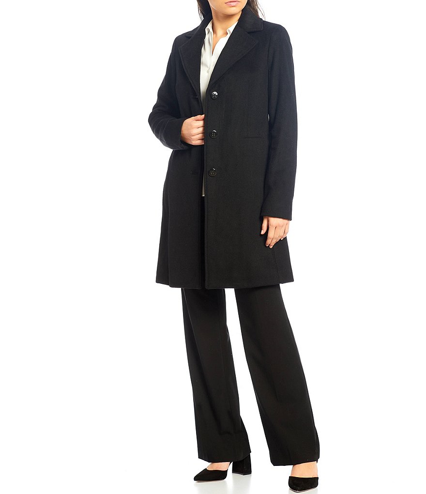 Kenneth Cole New York Short Water-Resistant Stand Collar Hooded Long Sleeve Chevron Puffer Jacket