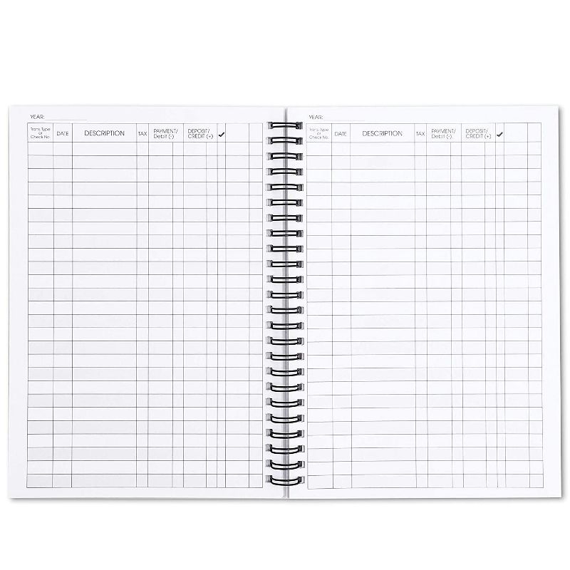 2-Pack Expense Tracker Notebook, Budget Journal Planner Bill Organizer (50-Sheet each), Foliage Green