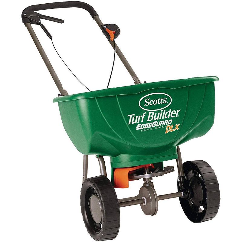 Scotts Turf Builder with Edgeguard DLX Broadcast Spreader