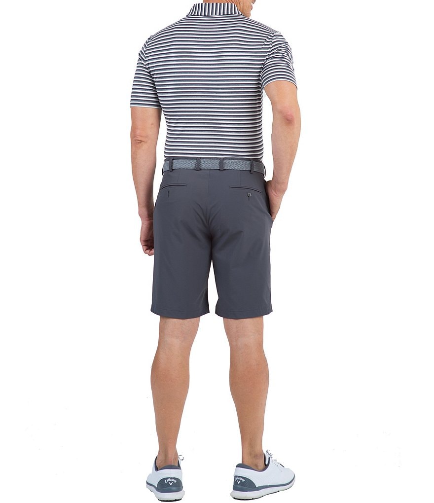 IBKUL Short-Sleeve Striped Polo Shirt
