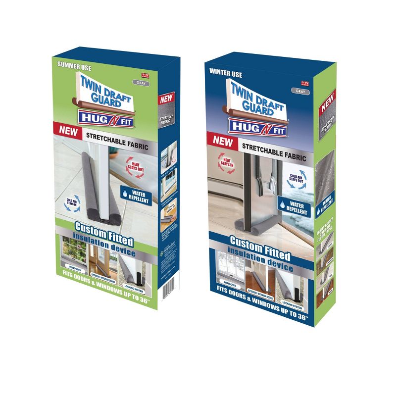 As Seen on TV Twin Draft Guard Hug-N-Fit Door Bumper