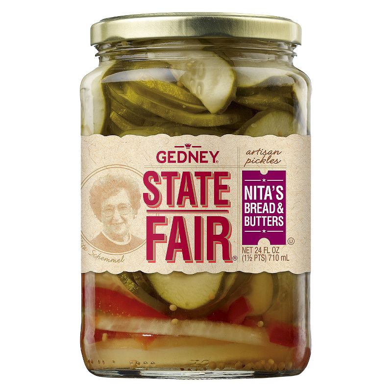 Gedney State Fair Nita's Bread and Butter Pickles - 24oz