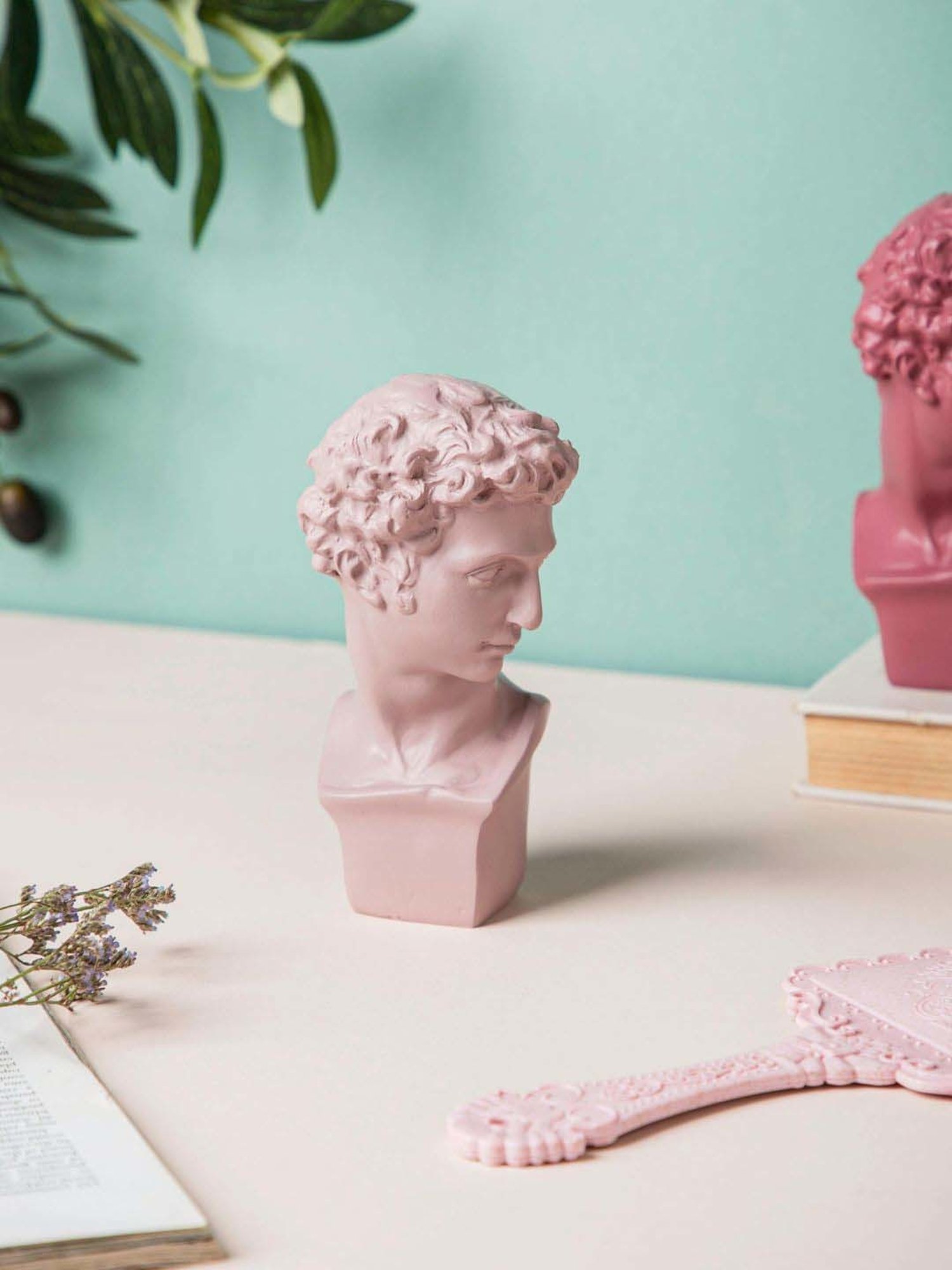 Nestasia Ancient Greek Sculpture Light Pink showpiece for Living Room & Bed Room|Perfect for Gifting