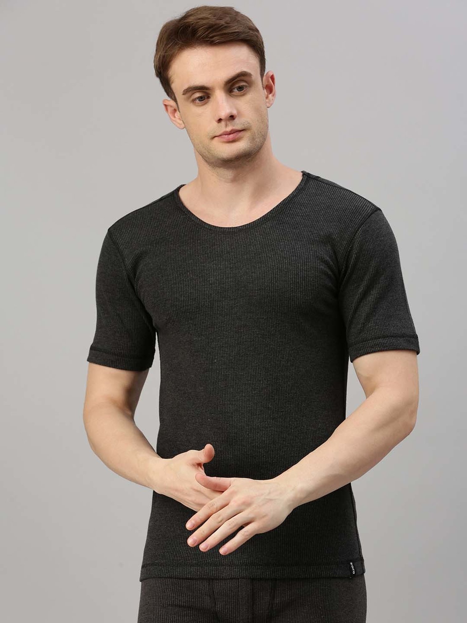 Zoiro Charcoal Melange Thermal Top