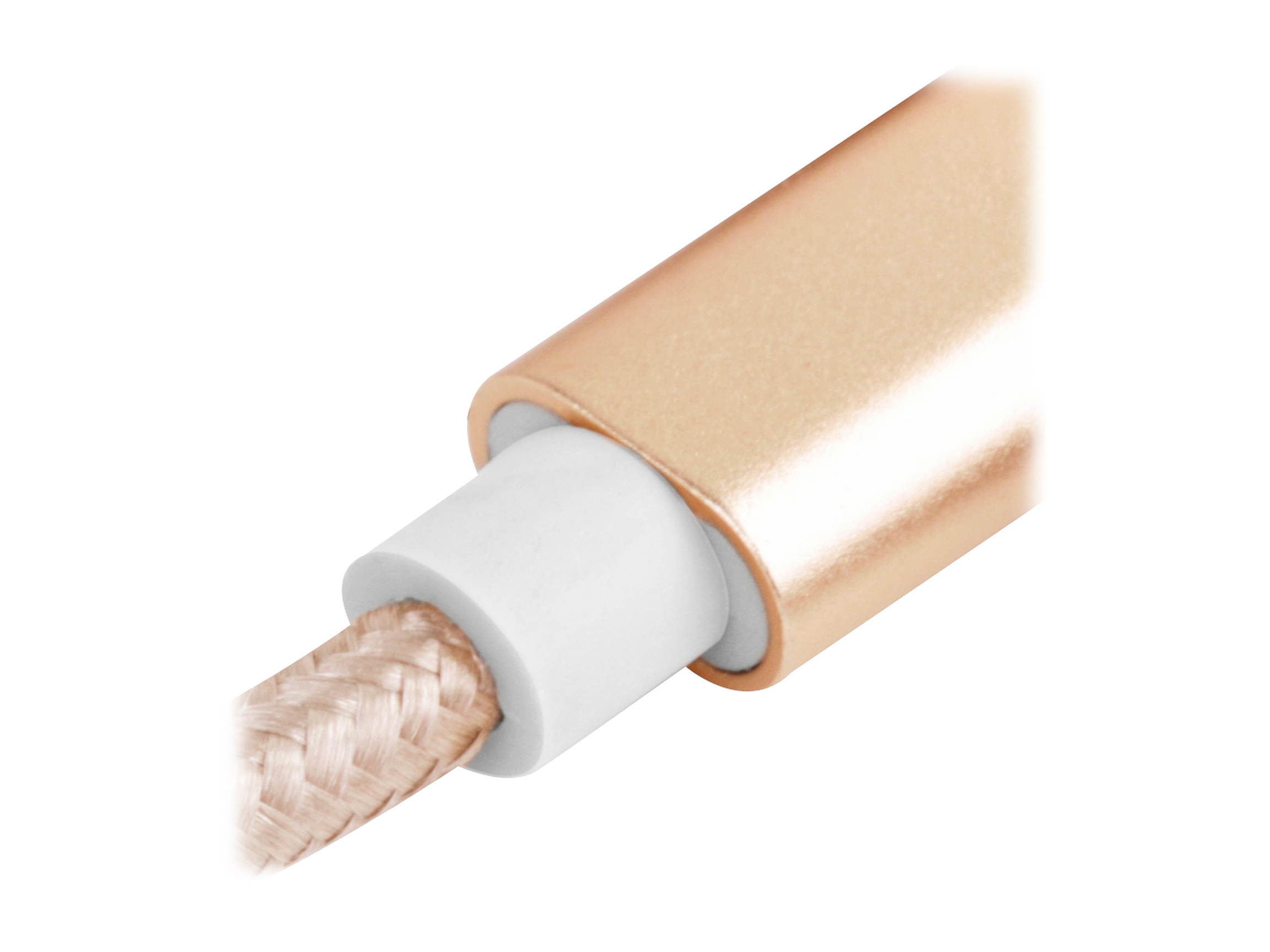 SilverStone Technology CPU01G-500 Micro USB Cable for Smartphone / LG / Samsung / Reversible USB-A / Reversible Micro USB-B / 500mm / Gold