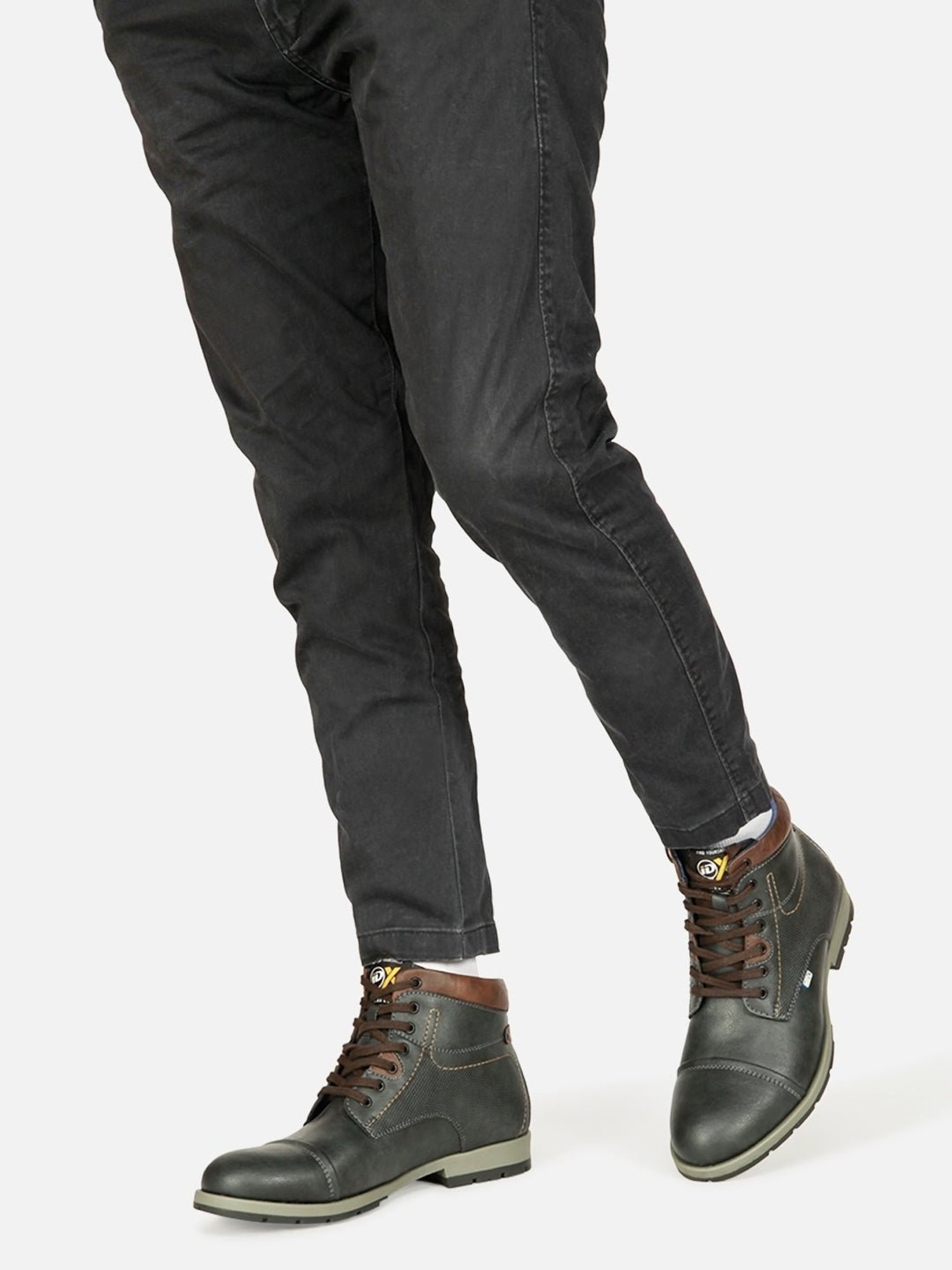 ID Men's Charcoal Black Casual Boots