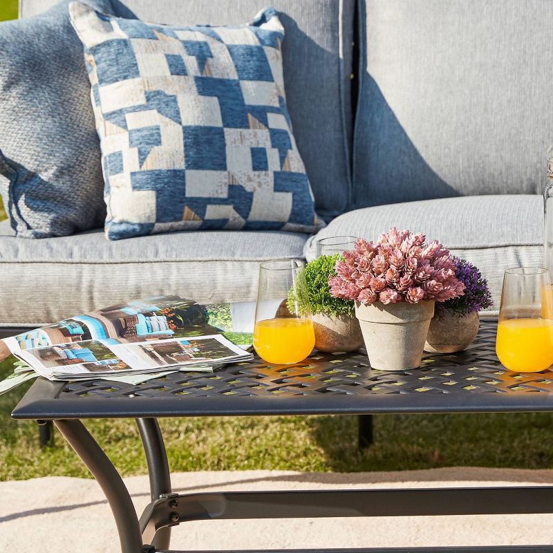 2pc Sofa and Coffee Table Patio Seating Set - Patio Festival