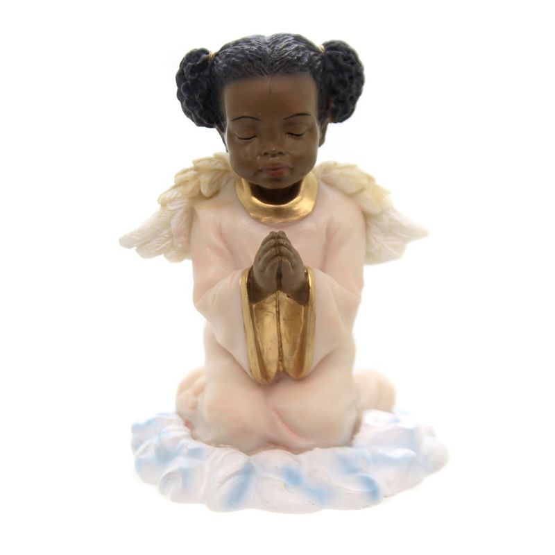 Black Art 3.5" Praying Angel Girl Religious Culture Heritage  -  Decorative Figurines